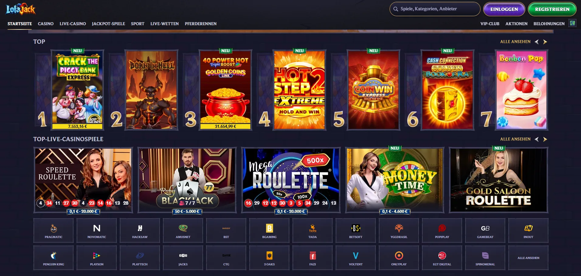 Lolajack Casino Anmelden